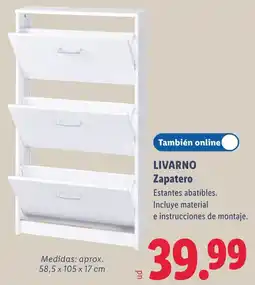 Lidl Livarino Zapatero oferta