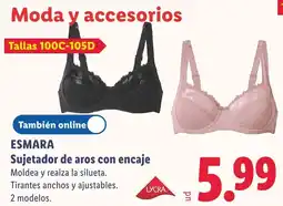Lidl Esmara sujetador de aros con encaje oferta