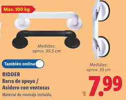 Lidl Ridder barra de apoyo / asidero con ventosas oferta