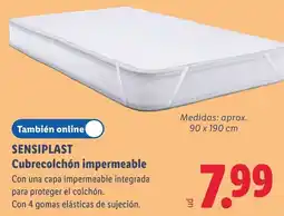 Lidl SensiPlast Cubrecolchón impermeable oferta