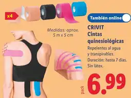 Lidl Crivit cintas quinesiológicas oferta