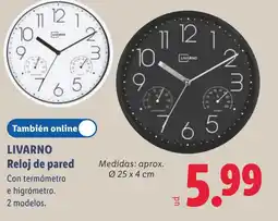 Lidl Livarno reloj de pared oferta