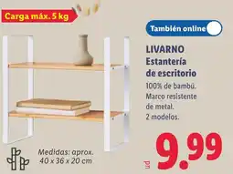 Lidl Livarno estantería de escritorio oferta
