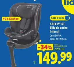 Lidl Safety 1st Silla de coche infantil oferta