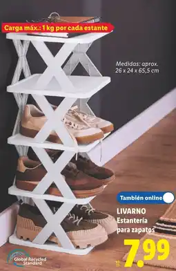 Lidl Livarno estantería para zapatos oferta