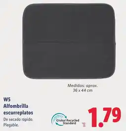 Lidl W5 Alfombrilla escurreplatos oferta