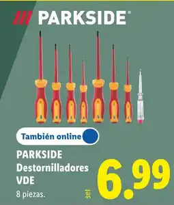 Lidl Parkside destornilladores vde oferta
