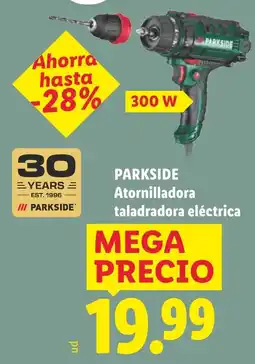 Lidl Parkside atornilladora taladradora eléctrica oferta