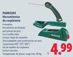 Lidl Parkside herramientas de carpintería oferta