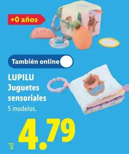 Lidl Lupilu juguetes sensoriales oferta