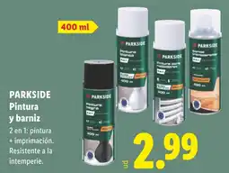 Lidl Parkside pintura y barniz oferta