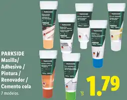 Lidl Parkside masilla adhesivo pintura renovador cemento cola oferta