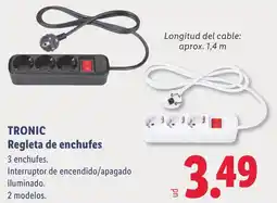 Lidl Tronic regleta de enchufes oferta