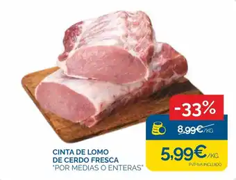 Supermercados La Despensa Cinta de lomo de cerdo fresca oferta