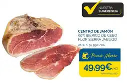 Cash Ecofamilia Centro de jamón 50% ibérico de cebo flor sierra jabugo oferta