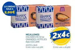 Cash Ecofamilia Grandes Hoteles mejillones escabeche oferta