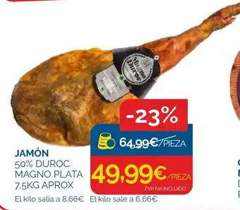 Jamón 50% Duroc Magno Plata