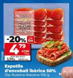 Maxi Dia Dia Nuestra Alacena espatilla d'enceball ibèrica 50% oferta