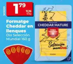 Maxi Dia Formatge Cheddar en llenques oferta
