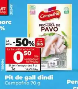 Maxi Dia Campofrío pechuga de pavo oferta