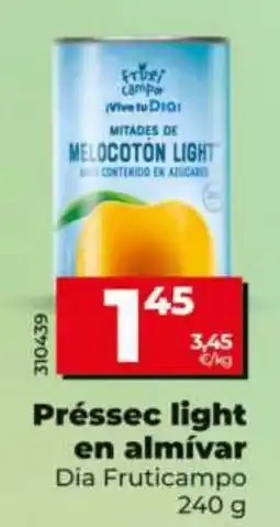 Maxi Dia Dia Fruticampo préssec light en almívar oferta