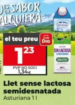Maxi Dia Asturiana llet sense lactosa semidesnatada oferta