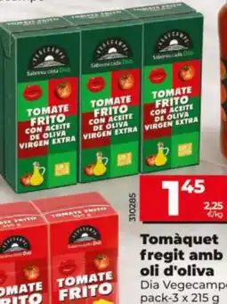 Maxi Dia Dia Vegecampo tomaquet fregit amb oli d'oliva oferta