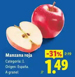 Lidl Manzana roja oferta