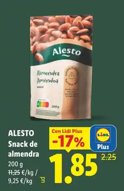 Lidl Alesto Snack de almendra oferta
