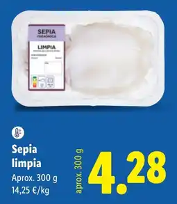 Lidl Sepia limpia oferta