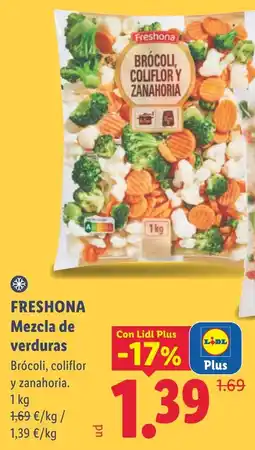 Lidl Freshona mezcla de verduras oferta