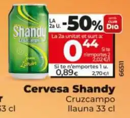 Maxi Dia Cervesa Shandy Cruzcampo Ilauna oferta