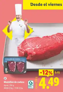 Lidl Medallón de cadera oferta