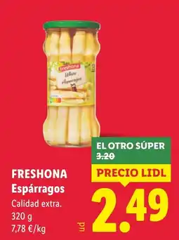 Lidl Freshona espárragos oferta