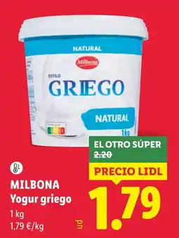 Lidl Milbona yogur griego oferta