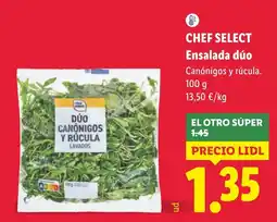 Lidl Chef Select ensalada dúo canónigos y rúcula oferta