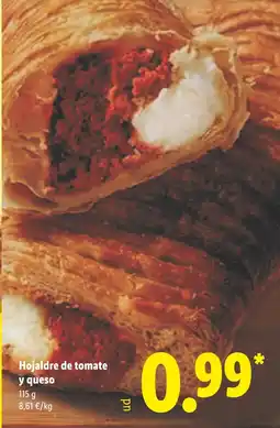 Lidl Hojaldre de tomate y queso oferta