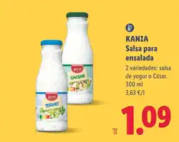 Lidl Kania salsa para ensalada oferta