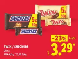 Lidl Twix / Snickers oferta