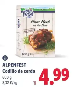 Lidl Alpenfest codillo de cerdo oferta