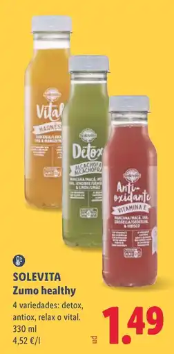 Lidl Solevita Zumo healthy oferta
