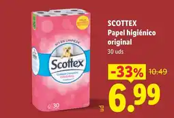 Lidl Scottex Papel higiénico original oferta