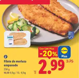 Lidl Lidl filete de merluza empanado oferta
