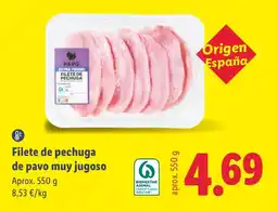 Lidl Pavo filete de pechuga de pavo muy jugoso oferta
