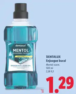 Lidl Dentalux enjuague bucal oferta