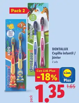 Lidl Dentalux cepillo infantil / júnior oferta