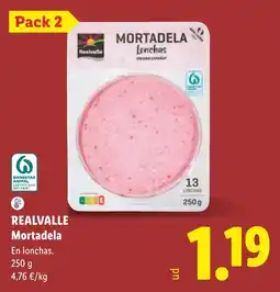 Lidl Realvalle mortadela lonchas oferta