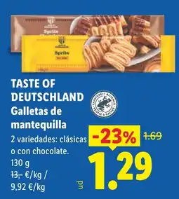 Lidl Sprits Galletas de mantequilla oferta