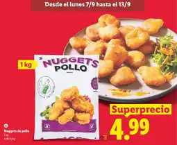 Lidl Nuggets pollo oferta