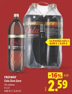 Lidl Freeway Cola Zero Zero oferta